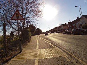 London Road bus stop bypass