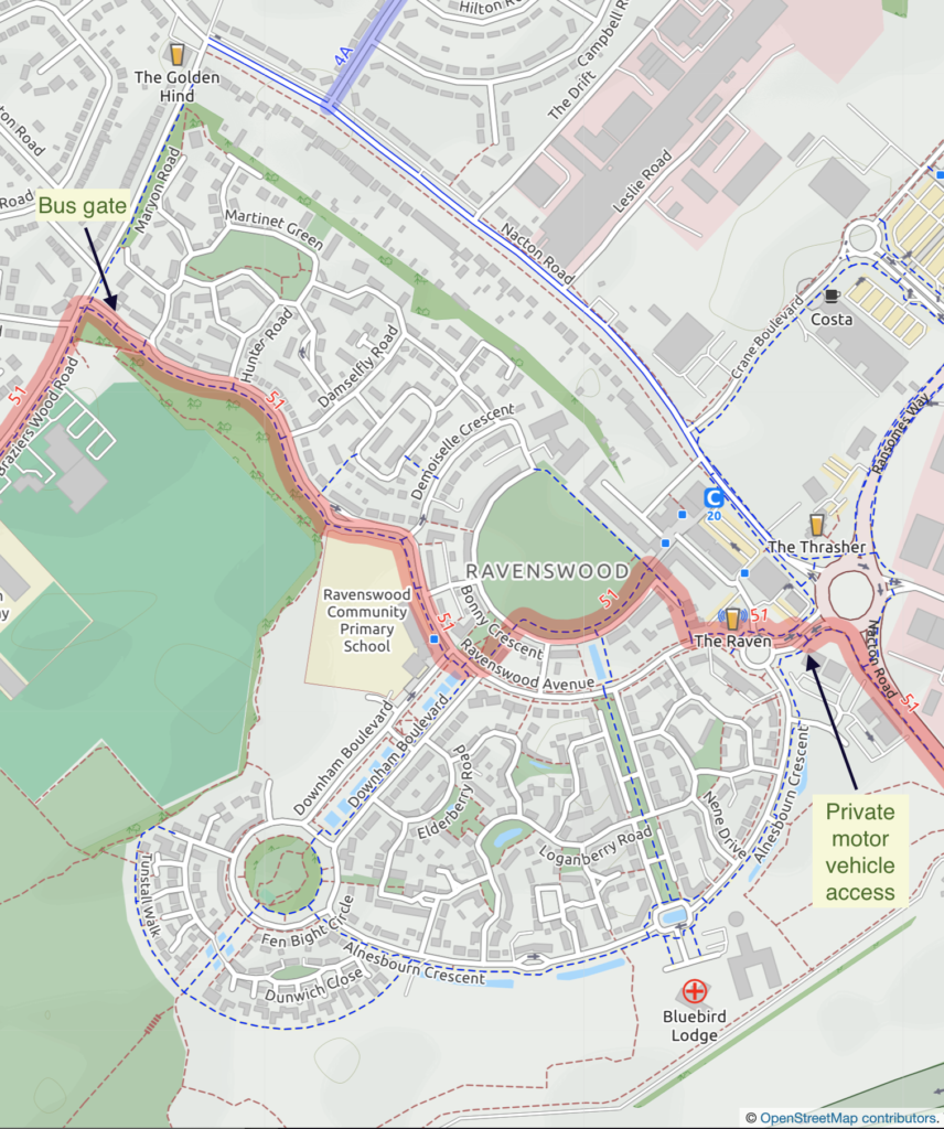 Map of Ravenswood